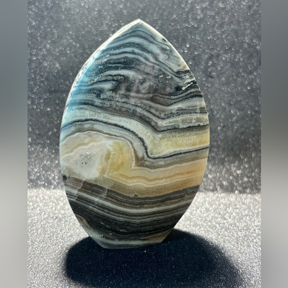 Zebra Calcite Flame Specimen 2